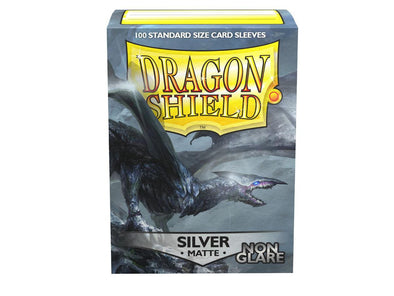 Dragon Shield - 100ct Standard Size - Silver Matte - Non Glare available at 401 Games Canada