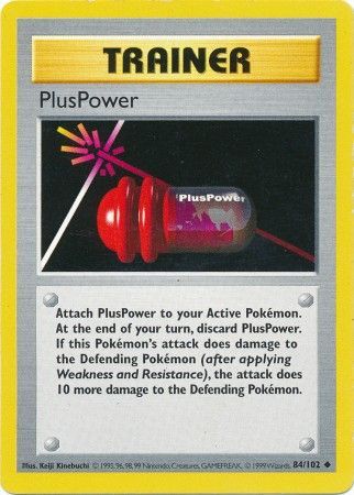 PlusPower - 84/102 - Uncommon - Shadowless available at 401 Games Canada