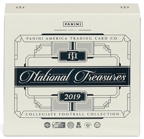 (INACTIVE) 2019 Panini National Treasures Collegiate Football Hobby Box available at 401 Games Canada